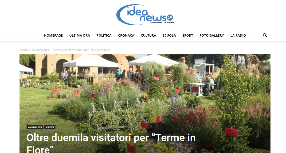 I edizione – IDEA NEWS – “Oltre duemila visitatori per Terme in Fiore”