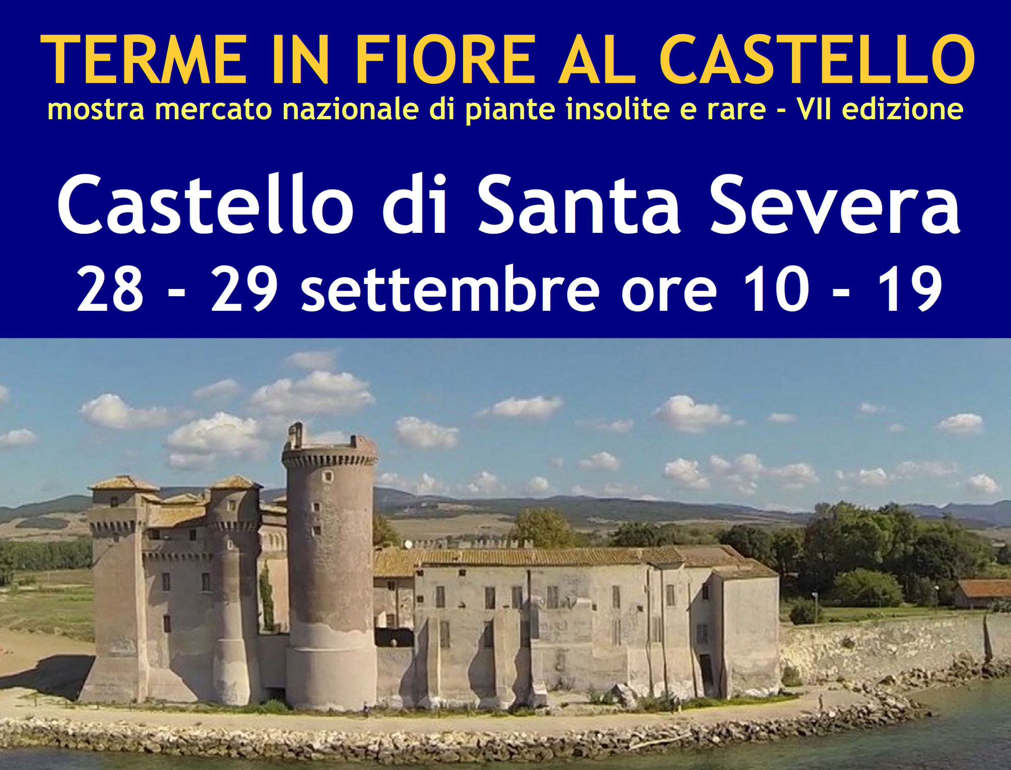Santa Severa: il 28 e 29 settembre torna al Castello “Terme in fiore”